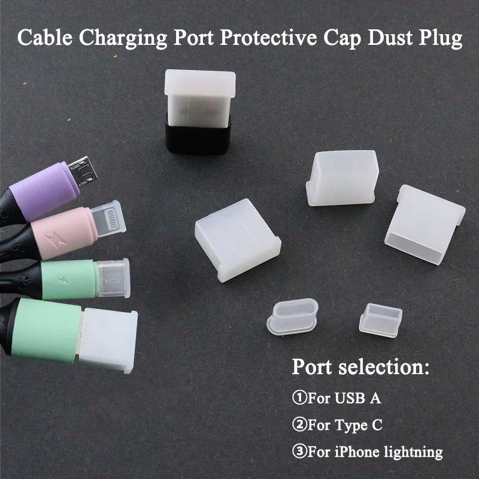 Dust Cap for IPhone and Type C Charging Cable Port Plug Dust Protection ...