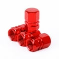 thumbnail image 1 of Dust Caps Blue Metal Pack of 4 Quality Alloy Valve Tyre New O7, 1 of 1