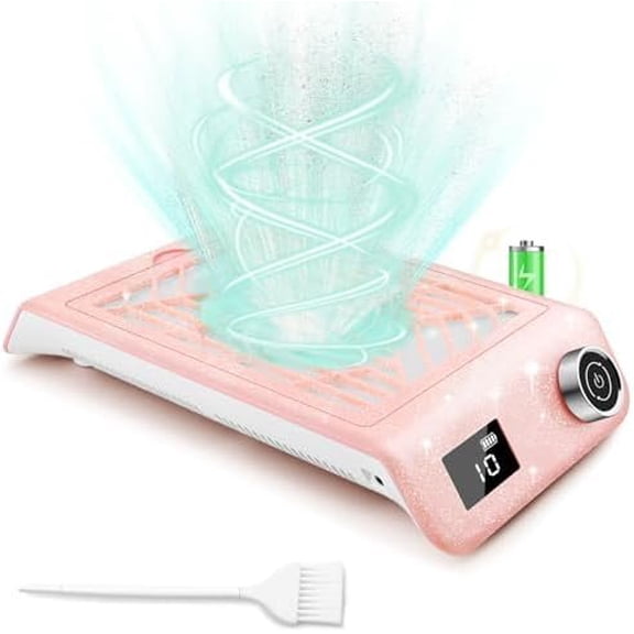Dust Collector Rechargeable Professional 10 Speeds Tech Haves, Filter, Large Vacuum Area, Quiet Turbo Fan, Cordless Portable,