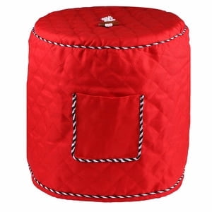 Dust Cover Compatible with 6 Quart Instant Pot, Washable Rice Cooker Cover, Stain Resistant Appliance Protector (Red)