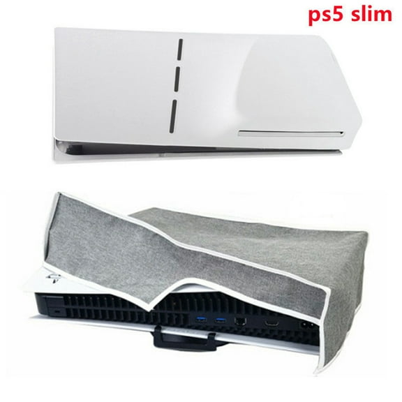 Dust Cover For PS5 Slim Console, Anti-Scratch Waterproof Protective Case Dust Sleeve For PS5 Slim Disc&Digital Console