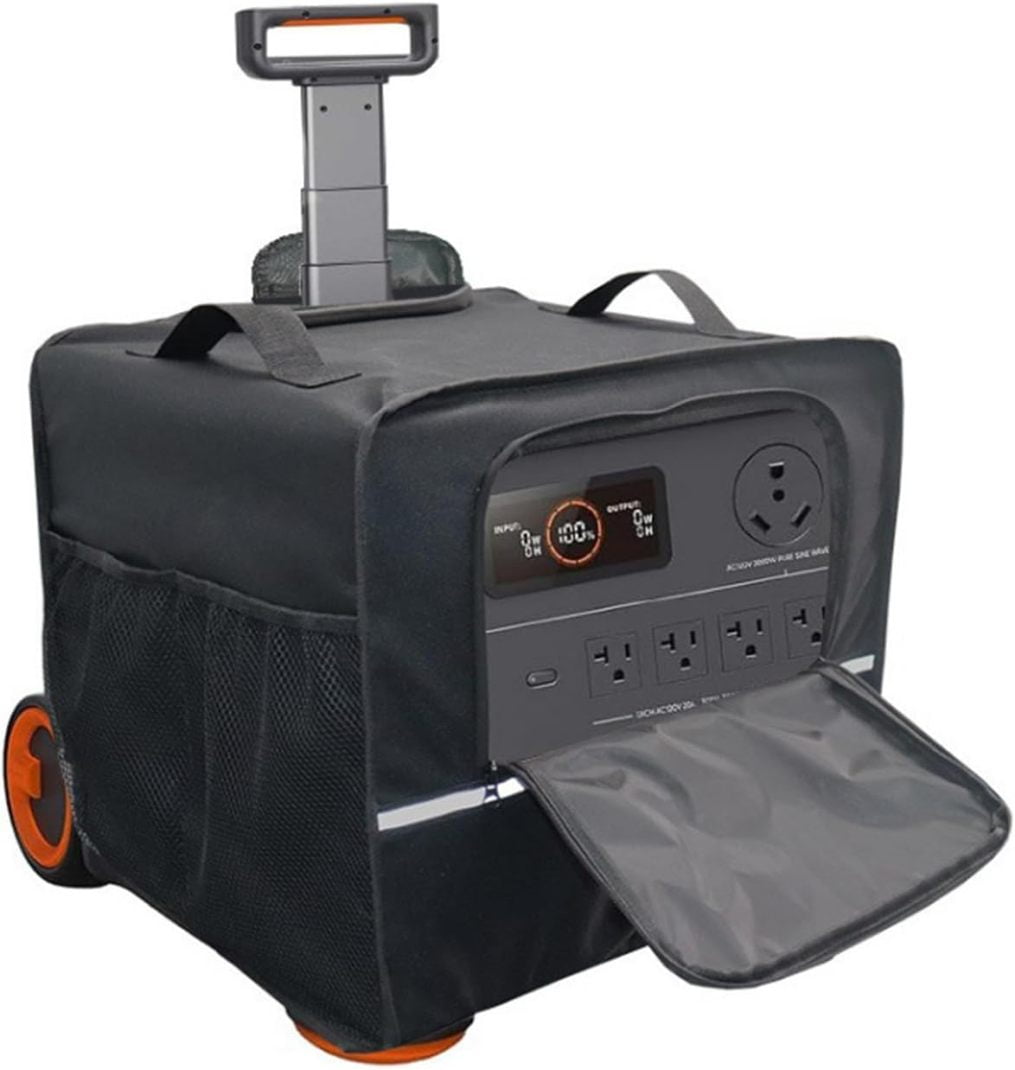 Solar Generator Cover Waterproof Dust Cover For Jackery Solar Generator 3000  PRO & 2000 Plus - Protective Case With Storage Pockets Waterproof  Protection For Jackery Power Stations