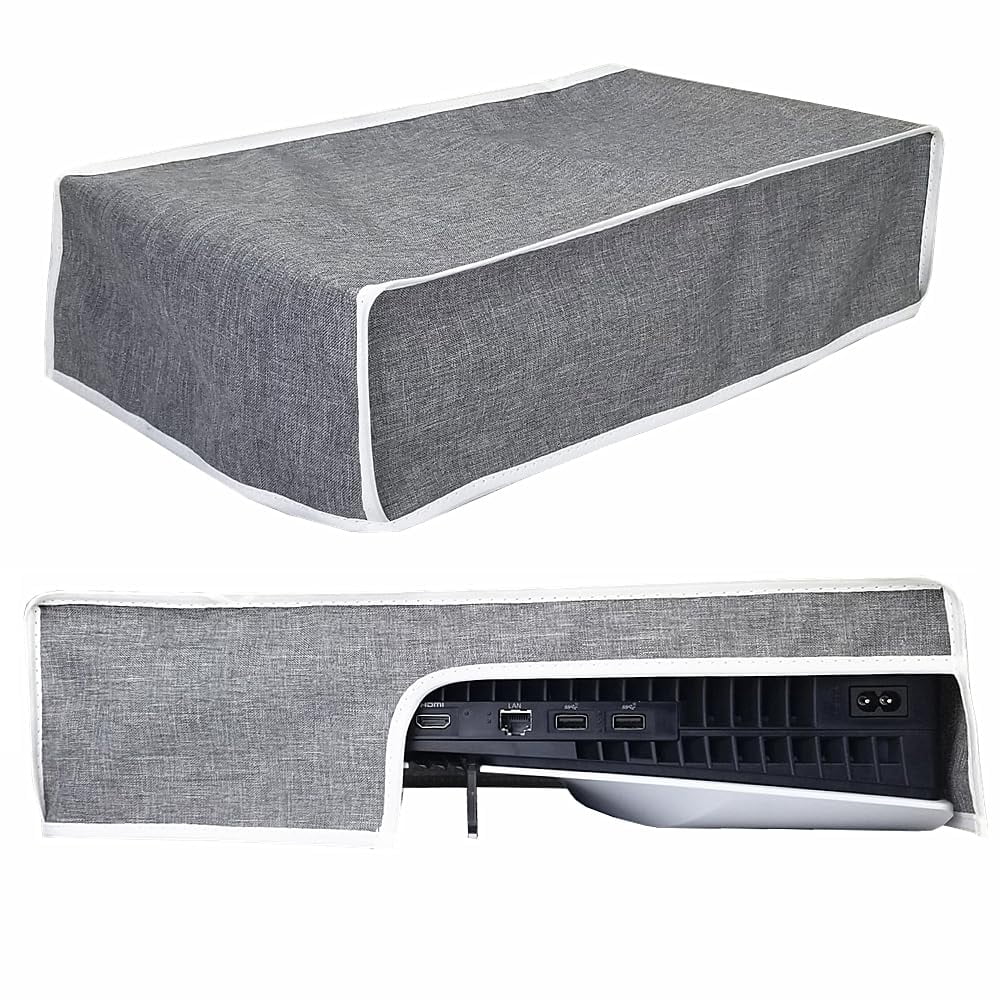 Dust Cover for PS5 Pro Console, Horizontal Dust Cover Anti-Scratch Waterproof Dust Case Sleeve for PlayStation 5 Pro Disc/Digital Edition Accessories (Gray)