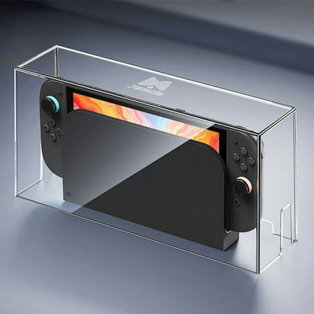 Dust Cover for Switch 2/OLED/Switch Charging Dock, Transparent Acrylic Dust Cover All-Surface Protection Waterproof, Dirt-Proof, Easy to Clean, Easy to use Barrier-Free Charging