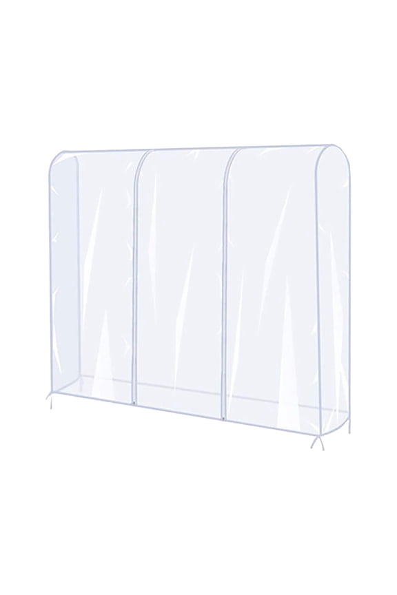 Dust Covers for Clothes, Dust Cover - Loetky Pvc Clear Clothes Garment Rack Cover Organizer for Storage Suit Dress Coat Jacket 70X20X60In, 1X Dust Cover