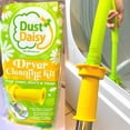 thumbnail image 1 of Dust Daisy Pro: Stretch-On Dryer Vent Cleaner Kit w/Washable Lint Cling, 33" Extra-Long Reach, Universal Fit, Enhanced Vacuum Hose Attachment - Energy Saving, Innovative Daisy Design - Patented, 1 of 3