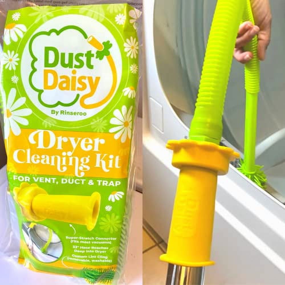 Dust Daisy StretchOn, Dryer Vent Cleaner Kit with Washable Lint Cling