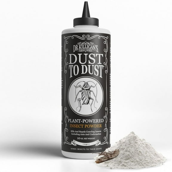 Dust to Dust Powder - Diatomaceous Earth Alternative - Insect Killer for Indoor & Outdoor Use - Removes on Contact & While You Sleep, Protects up to 6 Months (10 oz)
