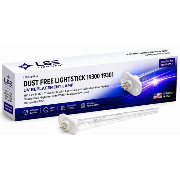 Dust Free Equivalent UV replacement lamp Model 19300 19301 | Designed in USA