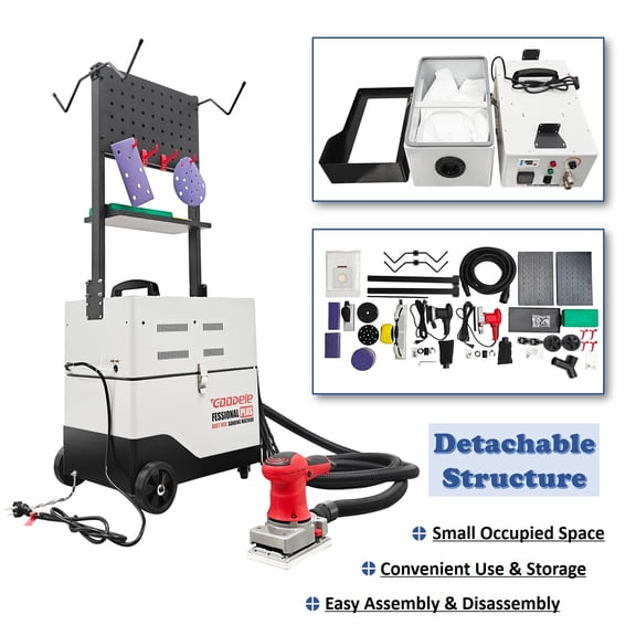 Dust-Free Sanding Electric Grinding Dust Collection Integrated Machine Automotive Industry 220V