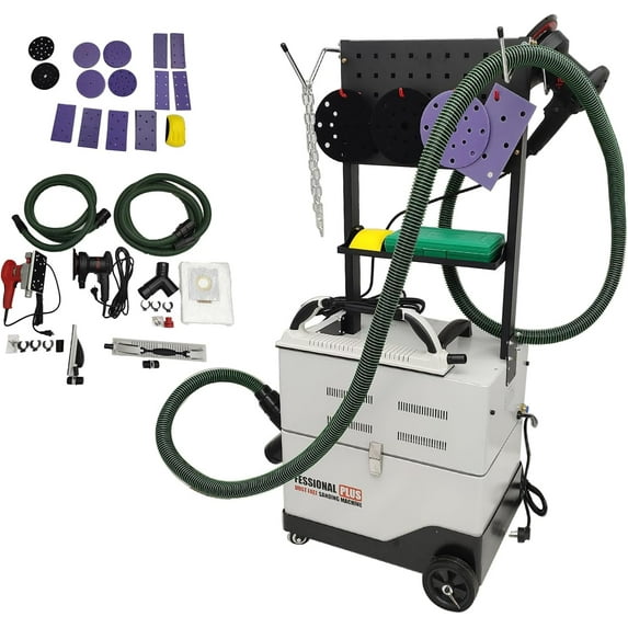 Dust Free Sanding Suction Machine Grinding Vacuuming Machine with 50L Dust Collection Bag 220V