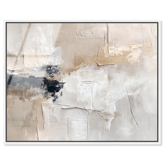 Dust-Infused Murals Framed High-Gloss Acrylic Glass Wall Art Abstract Art by Art Remedy, White Frame, 20 x 16