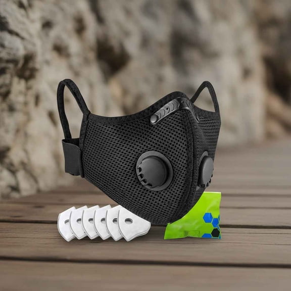 Dust Mask, Reusable Face Mask with Activated Carbon Filters for Woodworking Construction Mowing Grinding