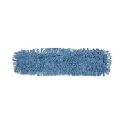 36 in. x 5 in. Looped-End Cotton/ Synthetic Blend Dust Mop Head - Blue