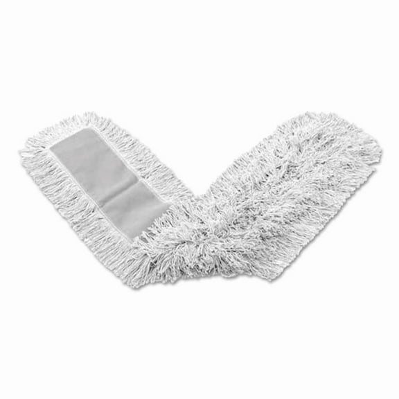 Rubbermaid Commercial Kut-A-Way Dust Mop, White, 48", FGK15700WH00