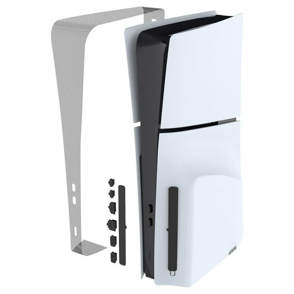 Dust Net, Dust Plug Kit for PS5 Slim Console Disc & Digital Edition Breathable Mesh Accessories to Prevent Pet Hair-Black