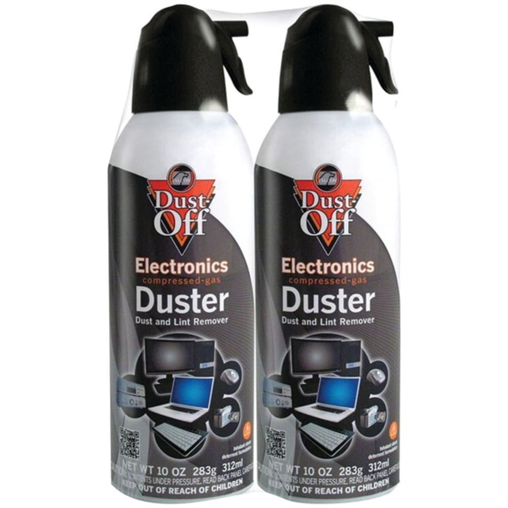 Dust Off Compressed Gas Duster, 10 Ounces, Pack of 2