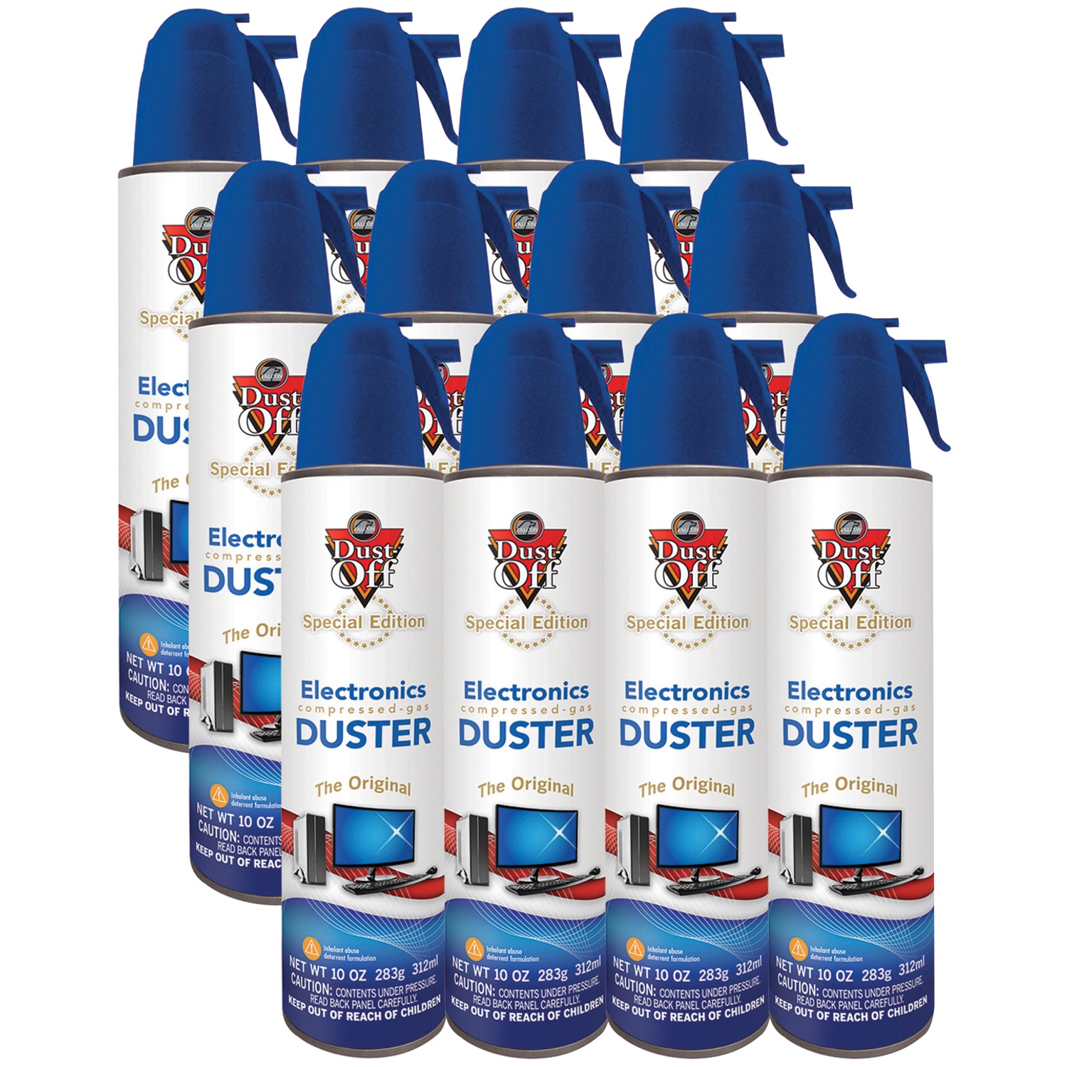 DustOff DOW105212 Canned Air, 12Pack