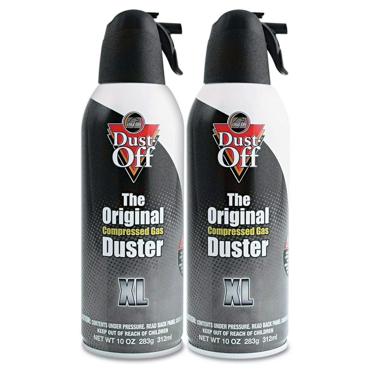 Dust-Off Disposable Compressed Gas Duster, 10 oz Cans, 2