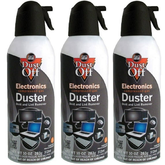 1Pack Dust-Off Disposable Compressed Air Duster, 10 oz Can, 3/Pack (DPSXL3)