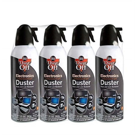 Dust-Off Disposable Compressed Gas Duster, 10 oz Cans, 4 Pack - Default Title