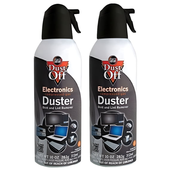 Dust-Off, Disposable Compressed Gas Duster, 10 oz, Pack of 2 - Walmart.com