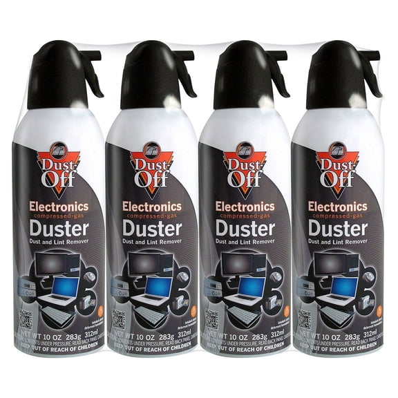Dust Off Electronics Duster And Cleaner, 4 Ct
