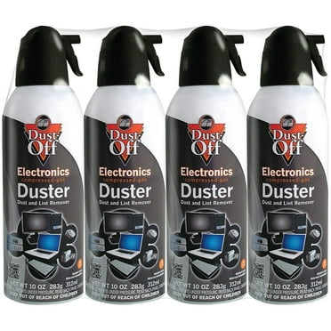 Dust Off Electronics Duster And Cleaner, 4 Ct