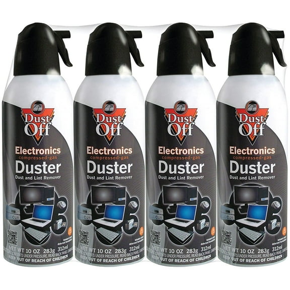 Dust Off Electronics Duster And Cleaner, 4 Ct