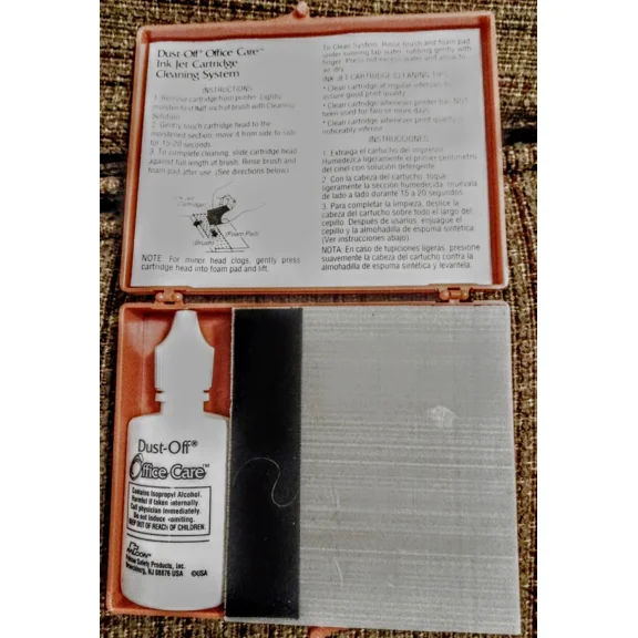 Dust-Off Ink Jet Cartridge Cleaning System Model Dcj