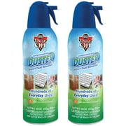 Dust-Off  Model FLCNRET10522 Compressed Gas Duster, 2 Pack, 10oz, 8.5 H, 3 W