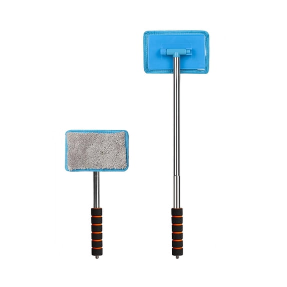 Dust Pan With Long Handle Clearance Sale!Car Glass Cleaning Tool Car Cleaning Glass Washing Brush Window Cleaner Tool With Extendable Handle And Reusable Microfiber Pad Removable Car Glass Kit Car Cle