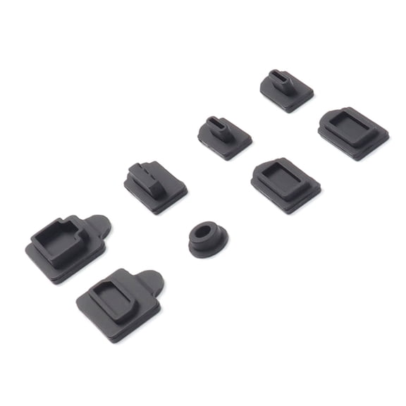 Dust Plug Game Console Silicone Dust Protector for PS 5 Slim LAN Type-C USB Dock