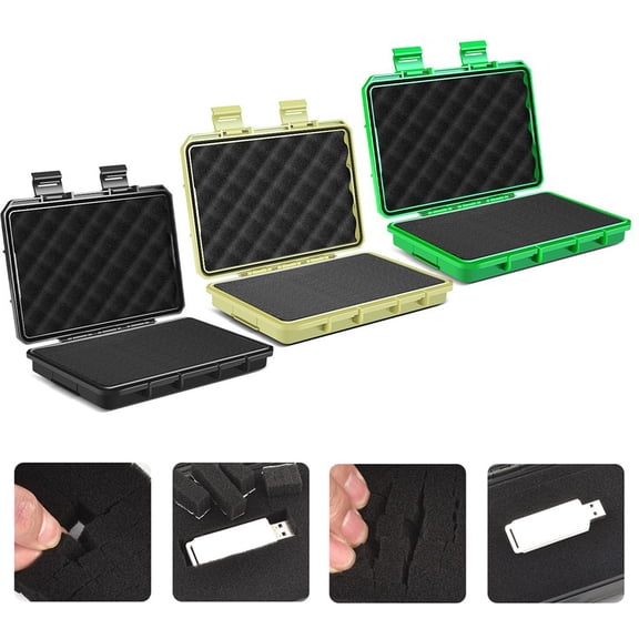 Dust Prevention Toolbox Sealed Waterproof Tool Box For Cameras Instruments Yellow Fangkenuo