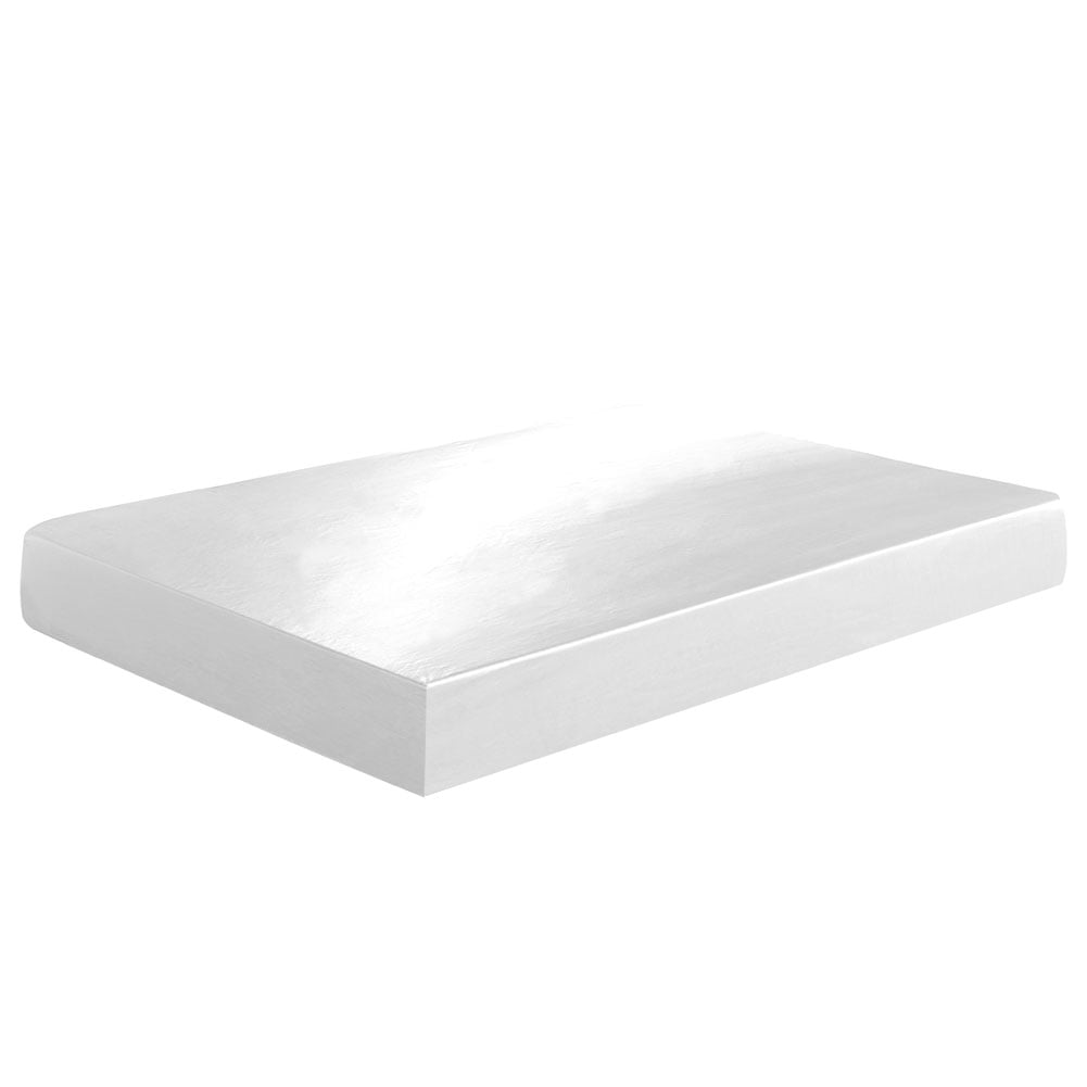 Dust-Proof Anti-mite Artificial Silk Satin Bed Fitted Sheet Mattress Protector Cover (S)