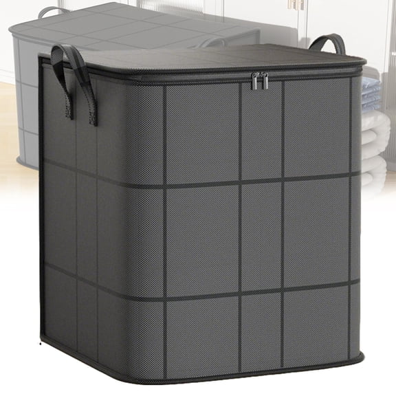 Dust-Proof Comforter And Bedding Organizer, Dustproof Organizer For Bedding, Extra Large Capacity, Reinforced Handles, Secure Zipper Closure, Collapsible Design
