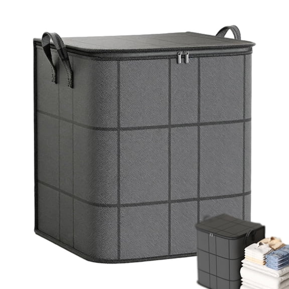Dust-Proof Comforter and Bedding Organizer, Foldable Large-Capacity Storage Bags, Foldable Storage Bags, Reinforced Handles Zipper Closure, Store Duvets, Pillows and Seasonal Clothes (Extra Large)