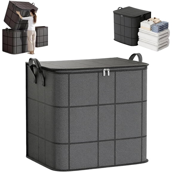 Dust-Proof Comforter and Bedding Organizer, Extra Large Storage Bags with Reinforced Handles & Sturdy Zippers – for Blankets, Pillows, Clothes