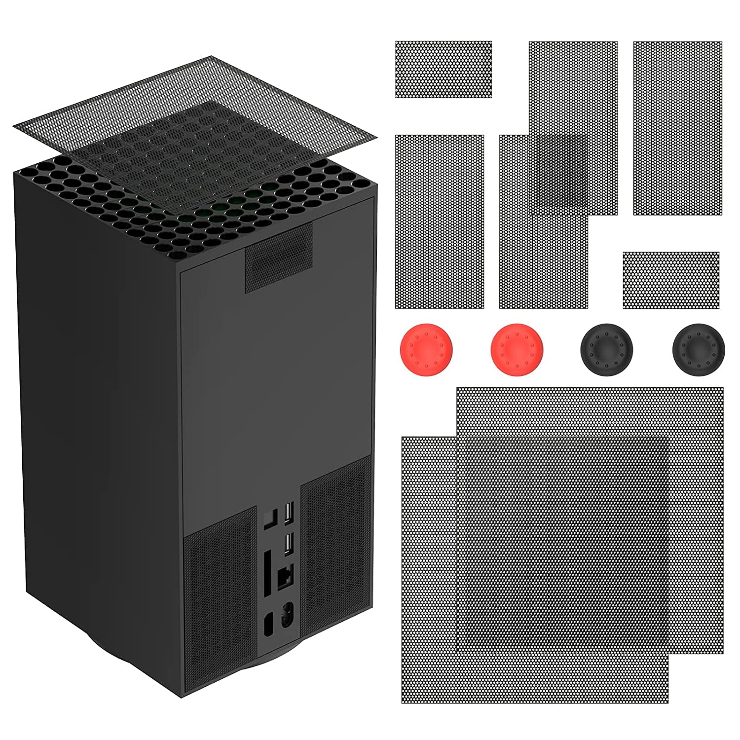 Dust Proof Cover for Xbox Series X, Dust Filter Cover Kit Include 2