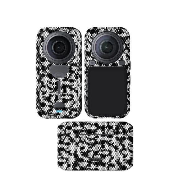 Dust‑Proof Decorative Protective Stickers for Insta360 X6 Camera & Charger, PVC Skin Decal with UV Printing, Residue‑Free Removable Wrap, Multi‑Color Optional