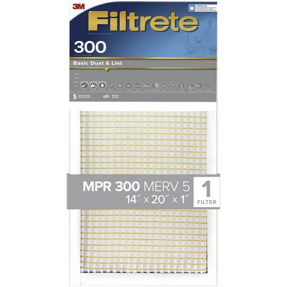 3M Dust Reduction Air Filter - 14 x 20 x 1  Residential Use, Standard Application