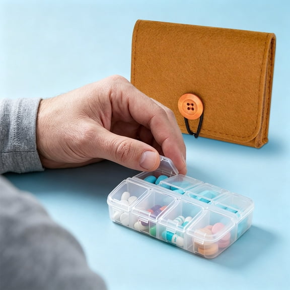 Dust Resistant Portable Medicine Storage Case, Multi-purpose Home Emergency Supply Storage Box, Single Pack-B