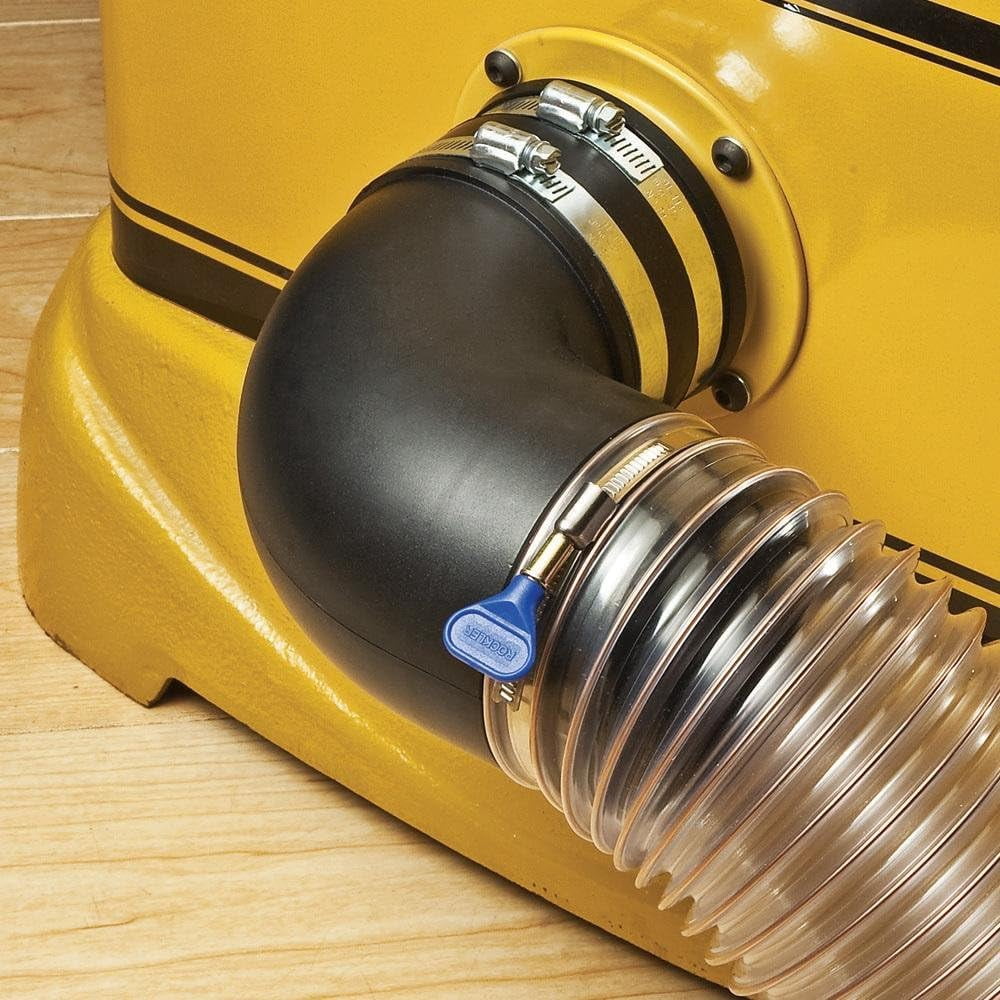 Dust Right Quick Connect 4'' Elbow - Dust Collection Fittings Includes ...