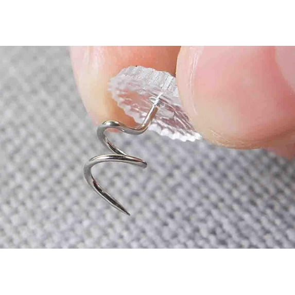 Dust Ruffle Pins Bed Skirt Pins Clear Heads Twist Pins for Upholstery, Slipcovers and Bedskirts, Bedskirt Pins (25 Piece,Clear)