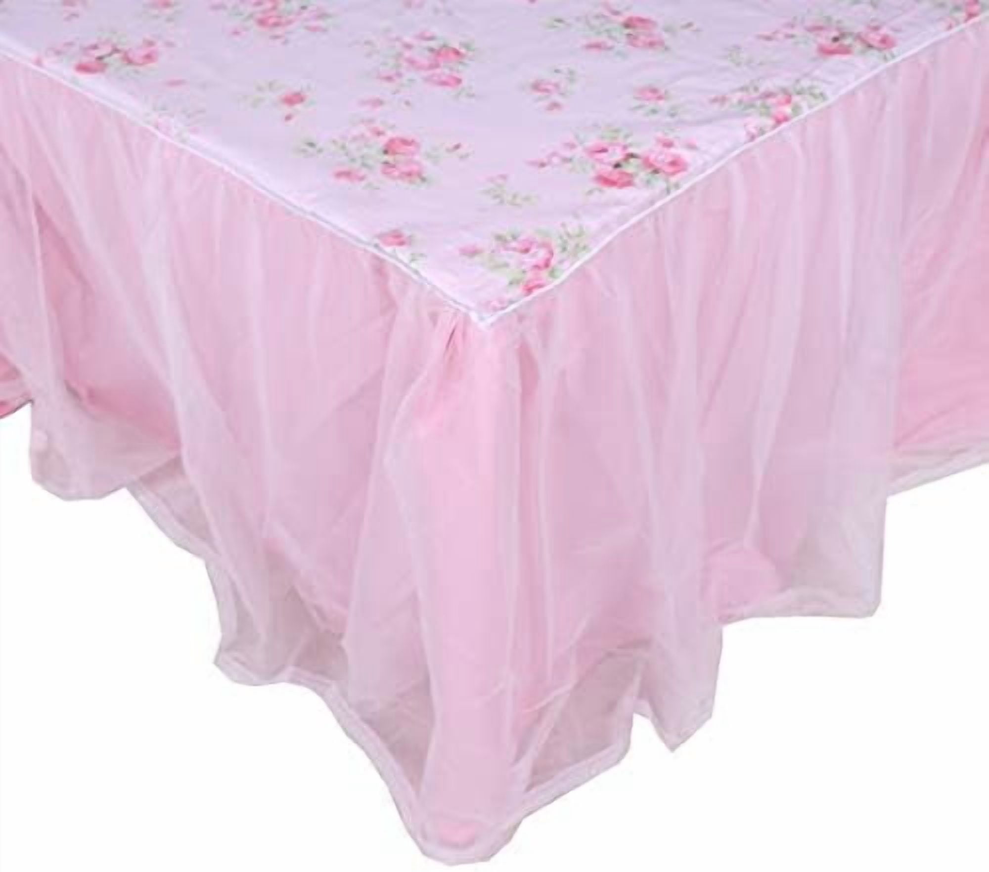 Lace Bed Ruffle Dust Ruffled Bed Skirts Queen Size Wrap Around Lace Bed Ruffle with ...