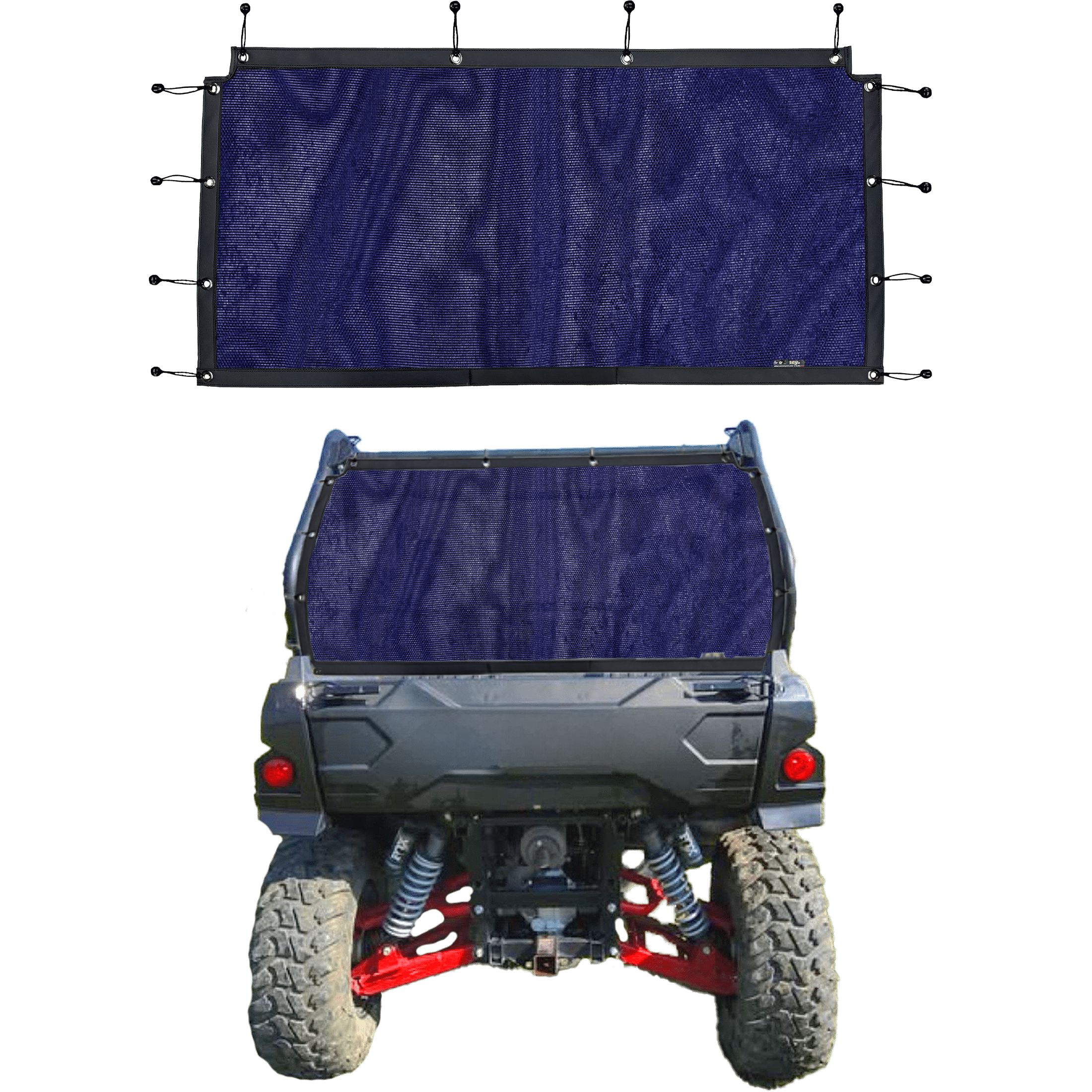 Dust Screen For Yamaha UTV/SXS Models - Made In USA, Patented Mesh, Bungee Ball Mount By Oh Hey PowerSports