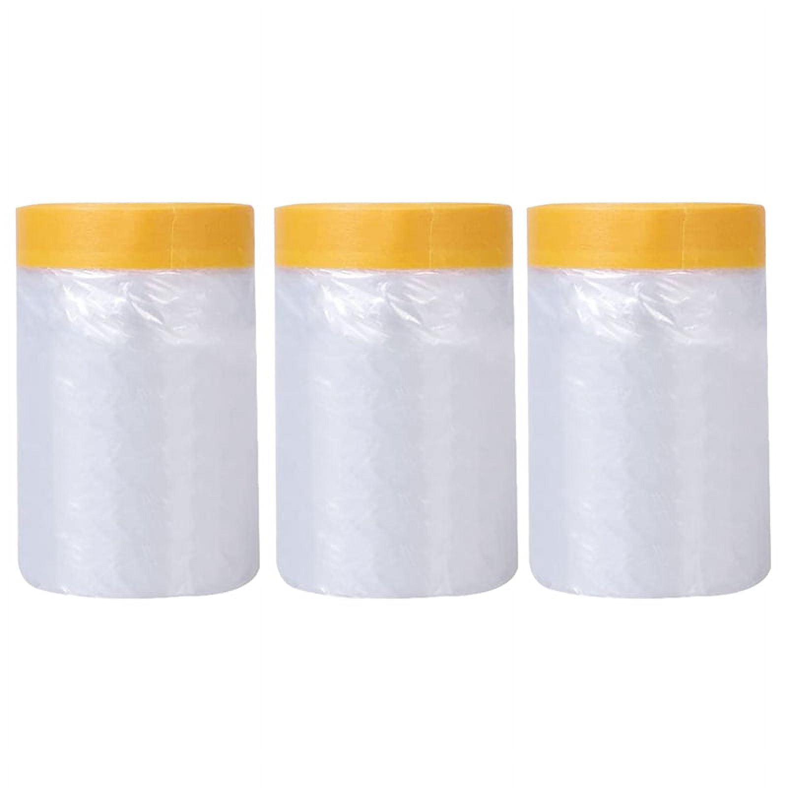 1 Roll Pre-Taped Masking Paper For Painting, Tape And Drape