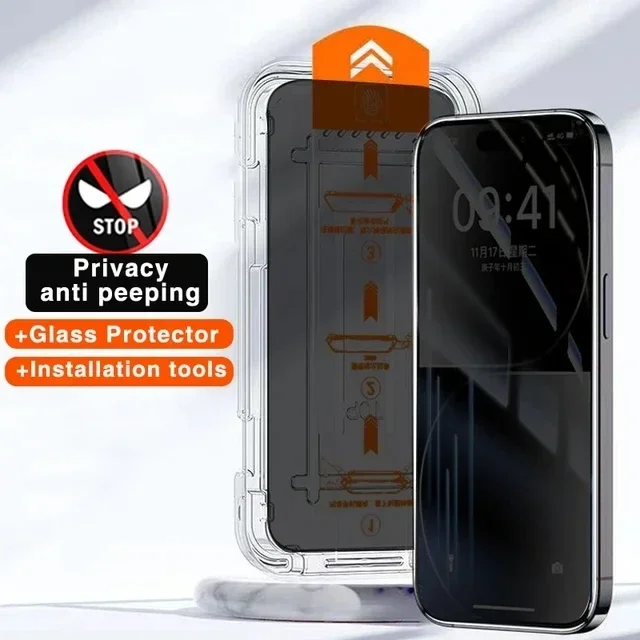 Dust free Easy Installation Privacy Screen Protector For iPhone 14 11