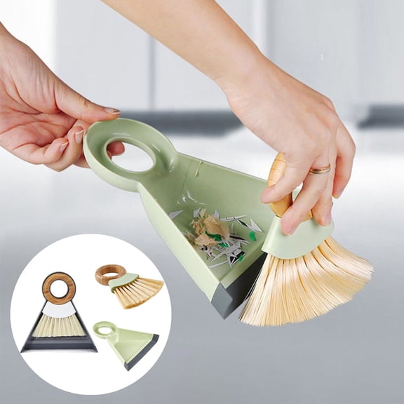 Dust pan Broom Brush Dustpan - Dustpan and Brush Set,Mini dust Pans with Brush,Dust Pan and Brush Set for Table, Desk, Key Board, Cat, Dog and Other Pets, Dust Pan Brush Nesting Tiny Cleaning Broom
