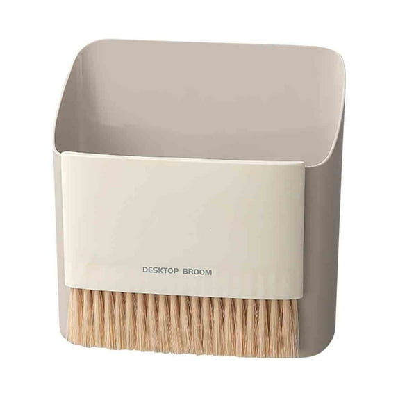 Dust pan, Mini Dustpan and Brush Set, Small Broom and Dustpan Set, Small Hand Broom and dust pan Set, Whisk Broom, Dust pan and Brush for Desk, Table, Home, Kitchen Necessities (Gray)